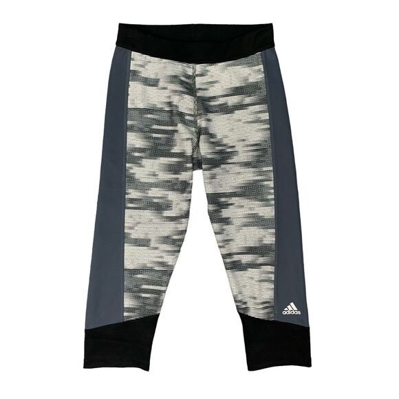 Adidas Techfit Capri Leggings Womens S Small Multi Colorblock Panel Pull On - Picture 1 of 15